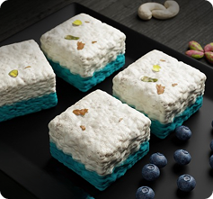 Blue Berry Double Barfi